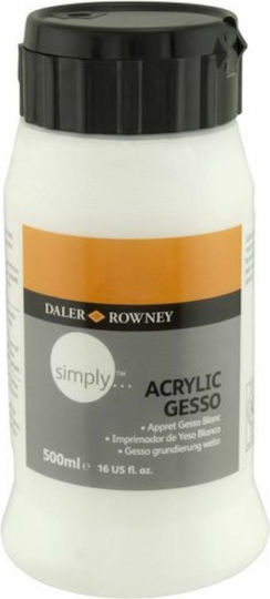 Daler Rowney Simply Acrilyc Gesso Αστάρι Λευκό 500ml