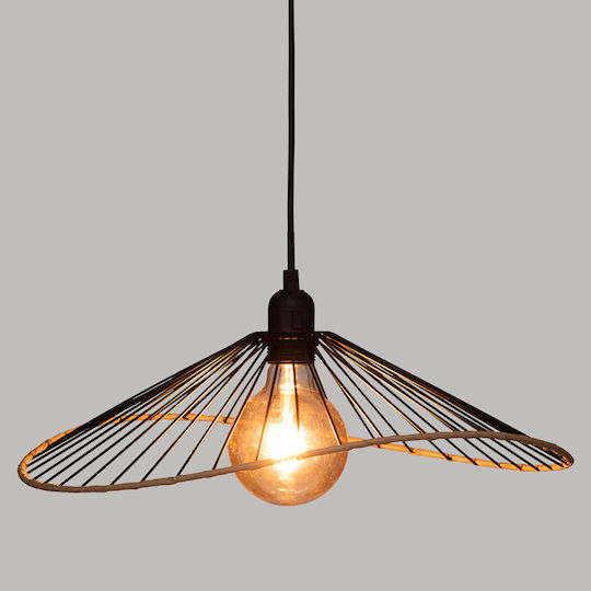 Alara Lustră Negru cu Dulie E27 45cm.
