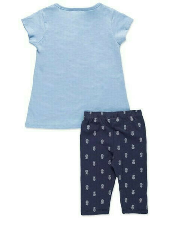 Losan Kinder Set mit Leggings Sommer 2Stück Hellblau