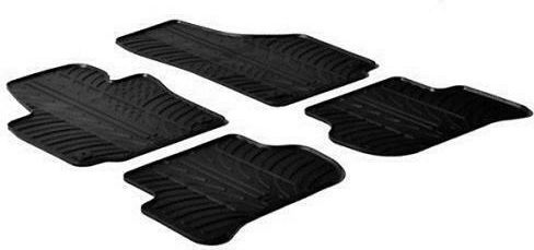 Lampa Set of Front and Rear Mats 4pcs Tray Type for Skoda Yeti Black