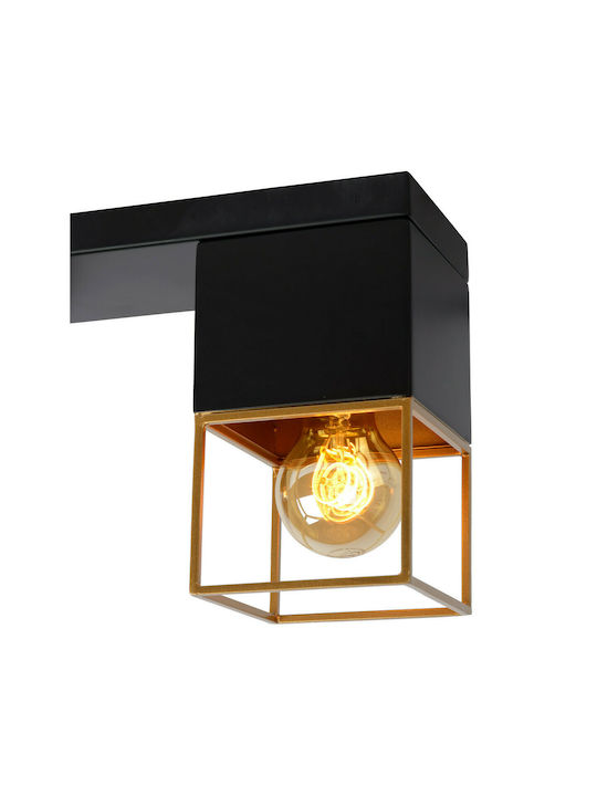 Lucide Lightning Rixt Ceiling Mount Light 32cm Black with Socket E27