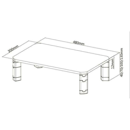 Brateck AMS-6 Desktop Stand Monitor up to 32"