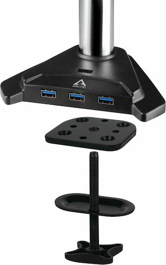 Arctic Z3 Pro (Gen 3) Halterung Auf dem Schreibtisch für 3 Monitore bis 32" mit Arm