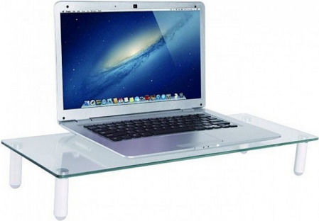 Techly Επιτραπέζια Βάση Οθόνης έως 32" Διάφανη (ICA-MS-461)