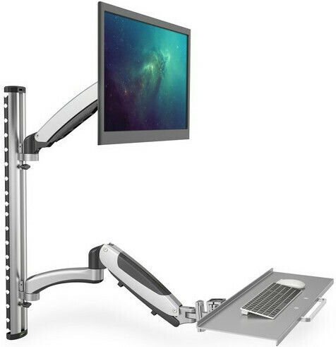 Digitus Perete Suport Monitor până la 27" cu Braț Argintie (DA-90354)