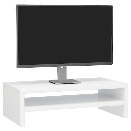 vidaXL Desktop Stand Monitor White (800222)