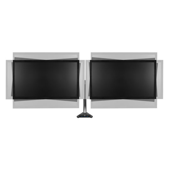 Arctic Z2-3D (Gen 3) Stand Desk Mounted for 2 Monitors up to 34" with Arm