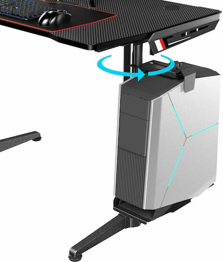 Eureka Ergonomic CS-01W Подова Основa за Кутия за Компютър с Колелца Бяла 22.03.0002