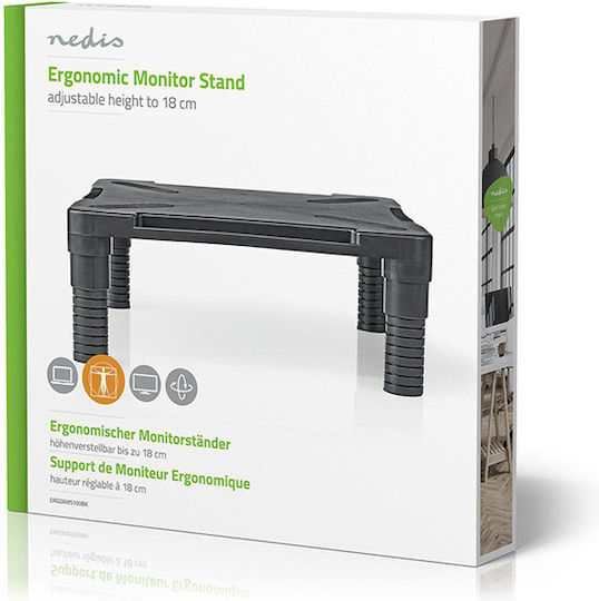 Nedis Schreibtisch Halterung Monitor (ERGOAMS100BK)