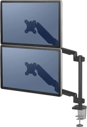 Fellowes Platinum Desktop Stand for 2 Monitors up to 27" with Arm