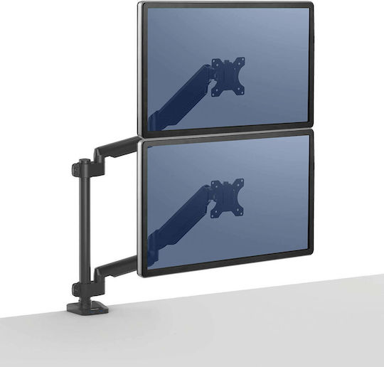 Fellowes Platinum Desktop Stand for 2 Monitors up to 27" with Arm