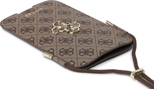 Guess 4G Big Metal Logo Sock & Pouch up to 6.7" Brown