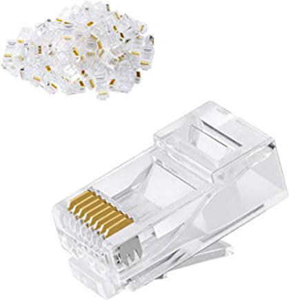 Βύσμα RJ-45 male Cat5e Διάφανο 16210