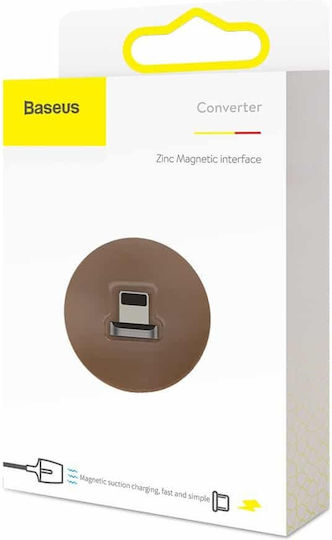 Baseus Βύσμα Lightning male Ασημί CALXC-E