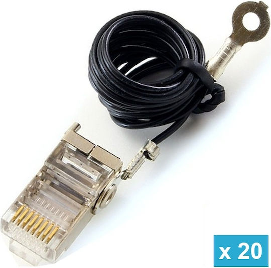 Ubiquiti TOUGHCable Stecker RJ-45 männlich 20Stück Silber (TC-GND-20 TC-GND)
