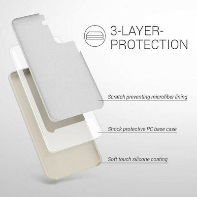 KWmobile Rubber Silicone Back Cover Creme Matte (Galaxy S21 5G)