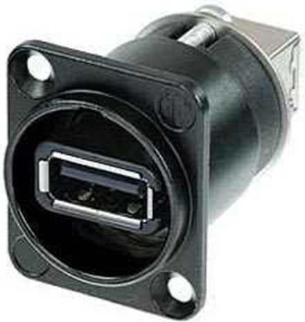 Neutrik Stecker USB weiblich Schwarz (NAUSB-W-B)