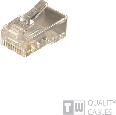 Central Βύσμα RJ-45 male Διάφανο (010429)