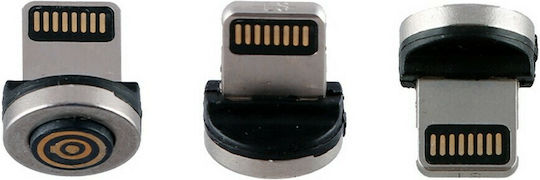 NSP Magnetic for NSC02 Щепсел Lightning мъжки Сребрист