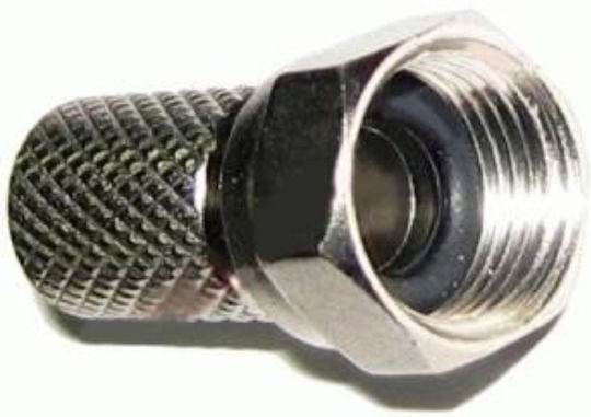 Plug F-Connector male Silver