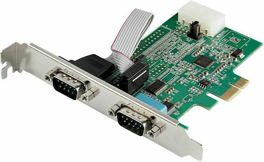 StarTech Κάρτα PCIe σε 2 θύρες RS232 DB9 Serial
