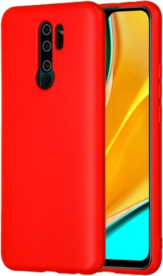 Senso Liquid Задна корица Силикон Червен (Redmi 9)