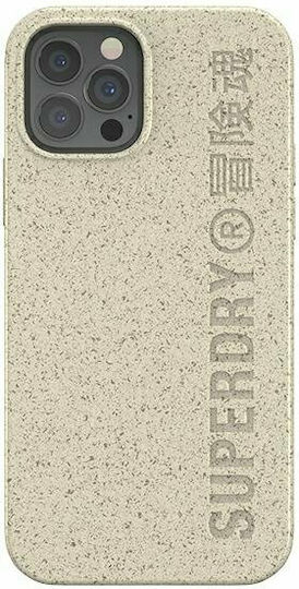 Superdry Snap Umschlag Rückseite Kunststoff Sand (iPhone 12 / 12 Pro)
