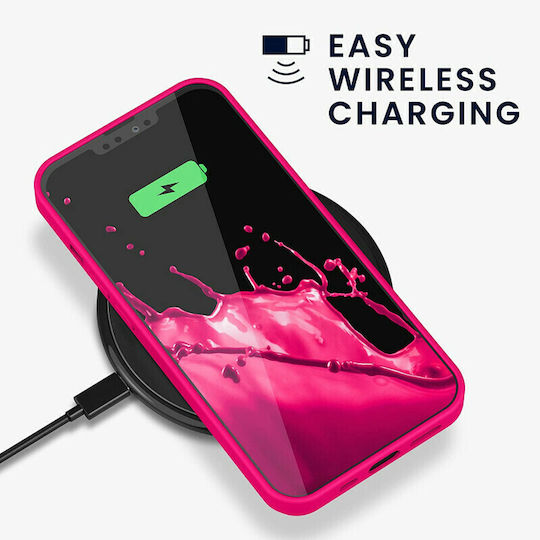 KWmobile Rubberized Back Cover Silicon Neon Pink (iPhone 13 Pro)