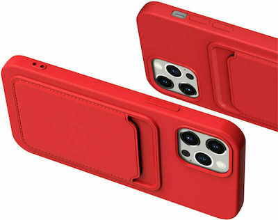 Hurtel Card Case Synthetic Leather Book Red (iPhone 12 Pro Max)