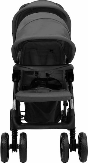 vidaXL Double Stroller Suitable for Newborn Dark Grey