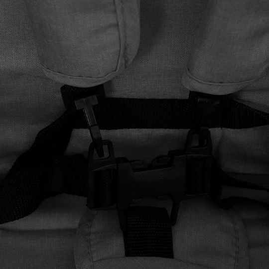 vidaXL Double Stroller Suitable for Newborn Dark Grey