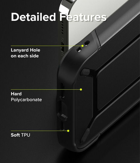 Ringke DX Back Cover Πλαστικό / Σιλικόνης Μαύρο (iPhone 13 Pro)