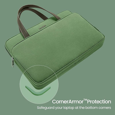 tomtoc Premium H21 Τσάντα Ώμου / Χειρός για Laptop 14" σε Πράσινο χρώμα