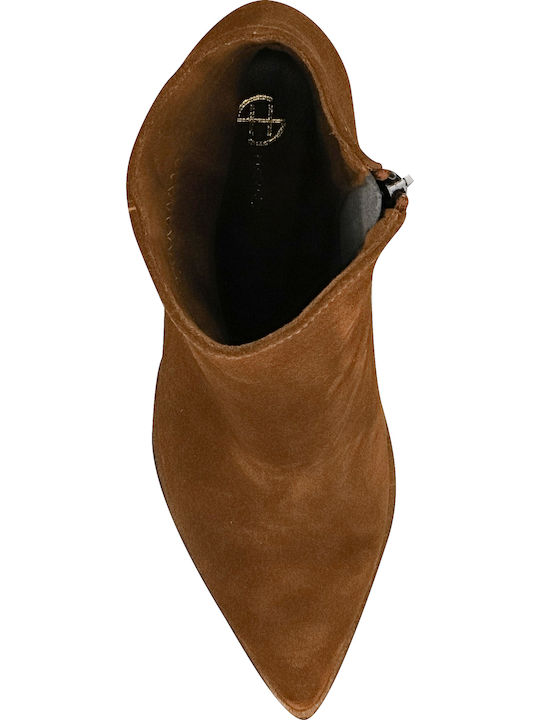 Wildleder Stiefeletten Damen Tabac Braun