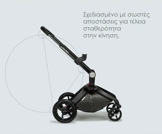 Hot Mom F22 Adjustable 2 in 1 Baby Stroller Suitable for Newborn White 18.5kg