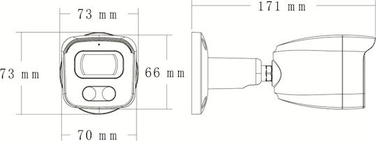 Longse BMSAFG200WH IP Κάμερα Παρακολούθησης Full HD 1080p Αδιάβροχη με Μικρόφωνο και Φακό 2.8mm