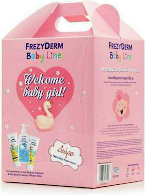 Frezyderm Welcome Girl Baby Shampoo 300ml & Baby Cream 2x175ml & Δώρο Νεσεσέρ Καροτσιού 4τμχ