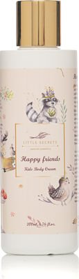 Little Secrets Happy Friends Christmas Gift Box: Body Cream Care Set 200ml & Girly Body Mist 100ml & Φυσικό Σαπούνι 100ml 3pcs