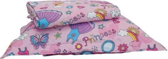 Borea Kinderdecken Elektrisches Set Mit 1 Kopfkissenbezug Prinzessin Rosa 160x220cm