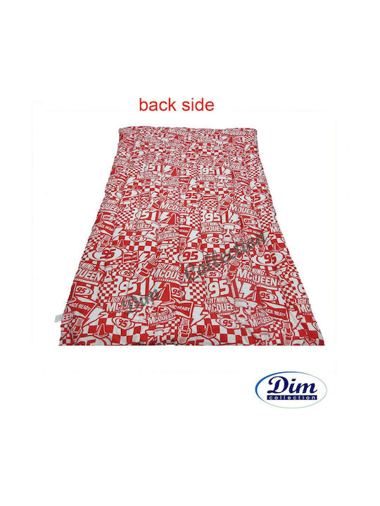Dimcol Kids Quilt Single Disney Cars Red 160x250cm