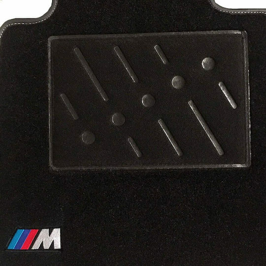 Carner Set of Front and Rear Mats 4pcs for BMW Series 3 1999+ Black
