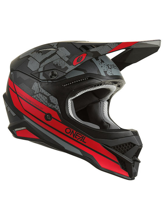 O'neal 3SRS Camo V.22 Motocross Helmet ECE 22.05 Black/Red ONL000KRA21