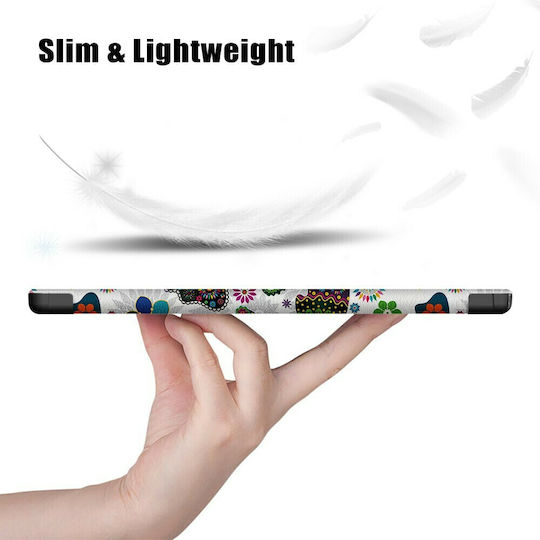 Flip Cover Fluturi și Flori (Galaxy Tab A7 Lite)