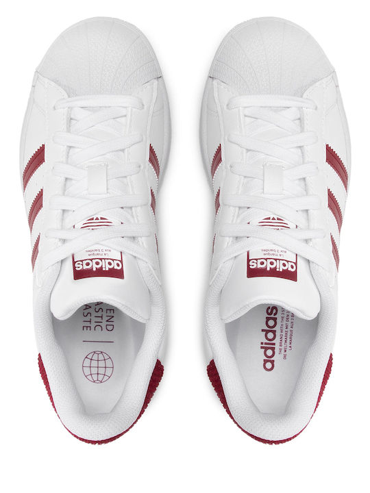 Superstar Superstar Kids Sneakers Cloud White / Team Colleg Burgundy
