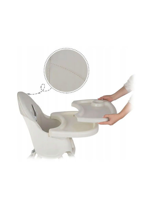 Ricokids Milo Καρεκλάκι Φαγητού 3 in 1 με Ρυθμιζόμενο Ύψος Γκρι