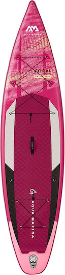 Aqua Marina Coral Tournee Aufblasbare SUP Board mit Länge 3,5 m Rosa