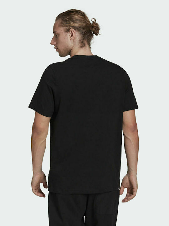 Adidas Terrex Patch Mountain Bărbați T-shirt Sportiv cu Mânecă Scurtă Negru