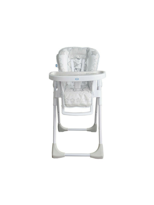 Pali Pappy Foldable Baby Highchair with Adjustable Height White