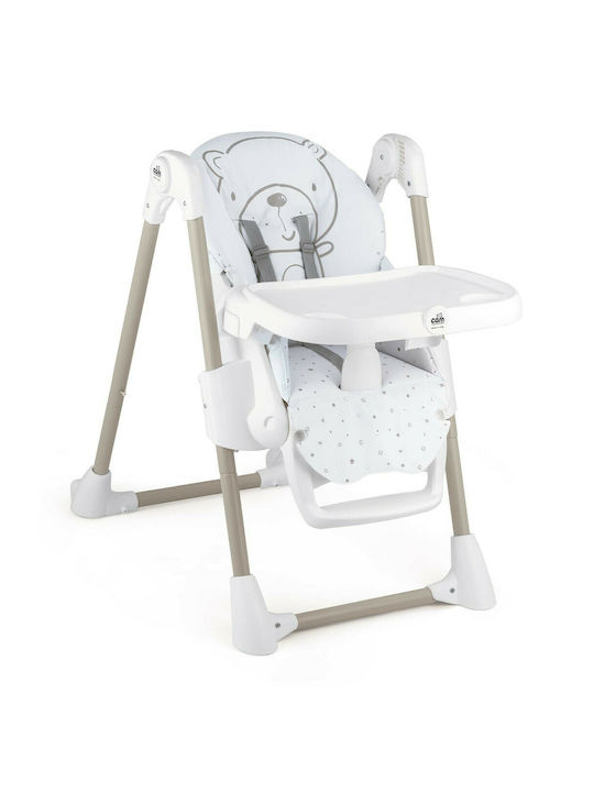 Cam Pappananna Foldable Baby Highchair with Adjustable Height Blue