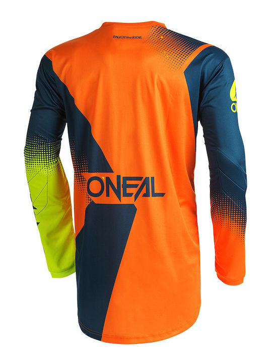 O'neal Element Racewear V.22 Ανδρική Jersey Motocross Blue/Orange/Neon Yellow